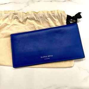 Royal Blue Leather wallet (New)